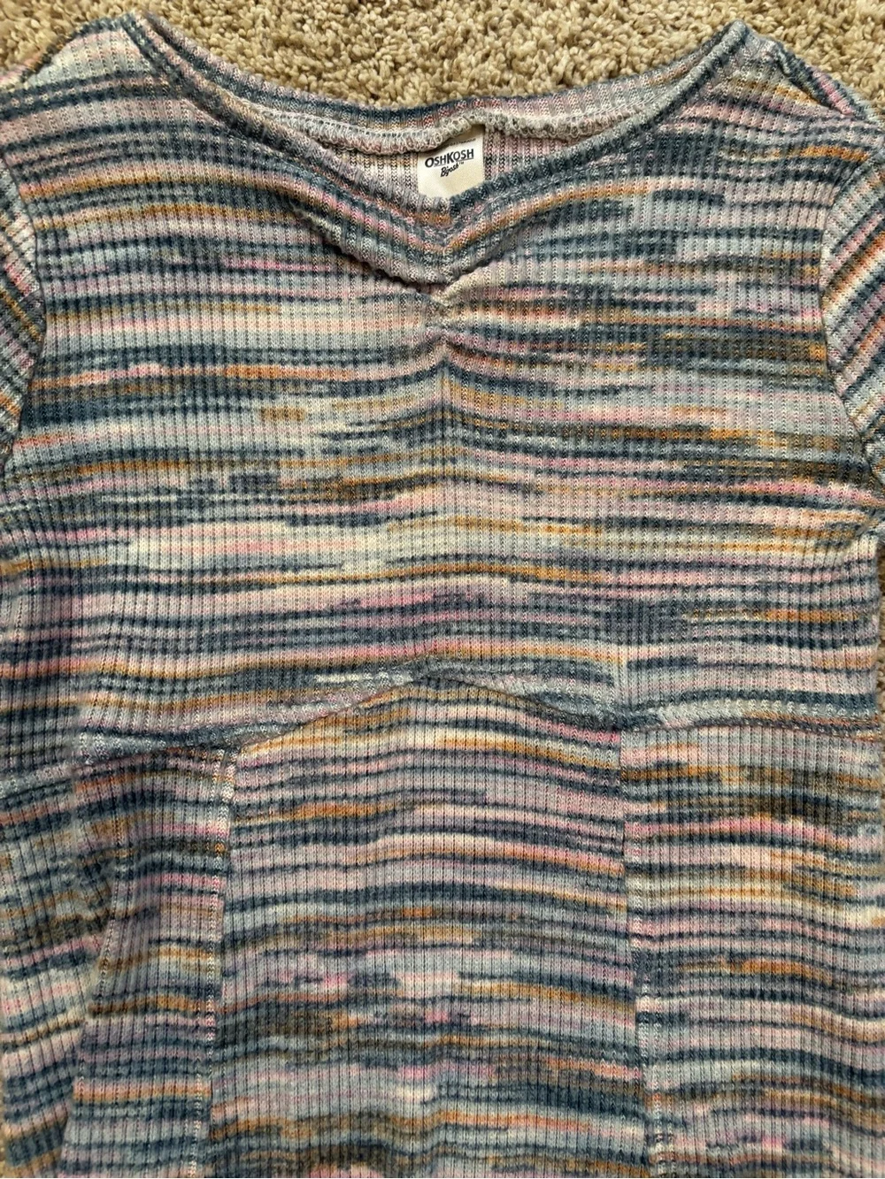 OSHKOSH B’GOSH space dye ribbed knit dress. Size 8.